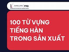 Bộ Phận Sản Xuất Tiếng Hàn Là Gì